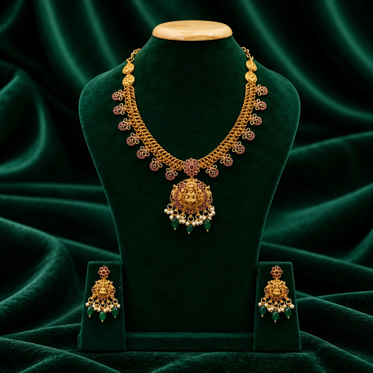 Antique Lakshmi nakshi pendant haram
