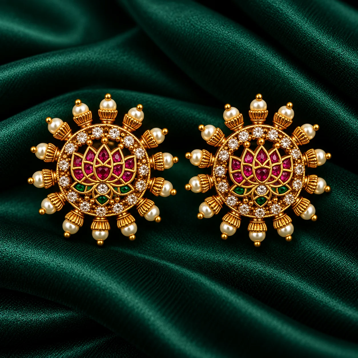 Floral Sunburst Stud