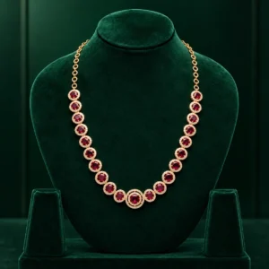 Ruby Gold Plated Necklace