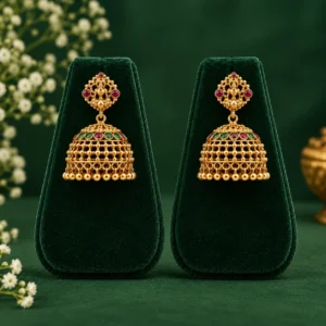 Antique lekshmi temple jhumka